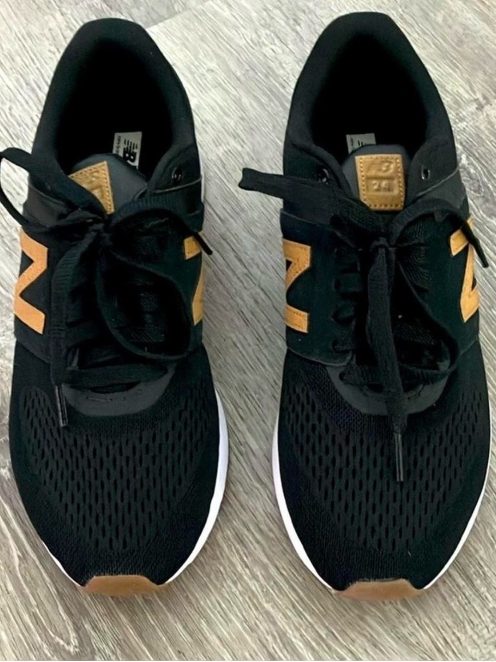 New Balance Kids Black & Gold Athletic Sneakers - Picture 2 of 6